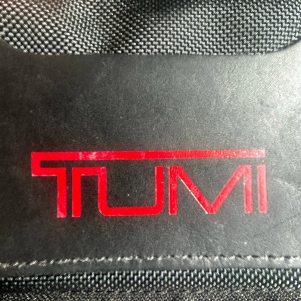 TUMI Made in USA Black Ballistic Nylon Travel Organizer Pouch vintage